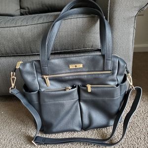 Miss Fong Faux Leather Diaper Tote Bag